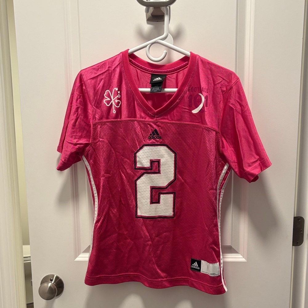Adidas Vibrant Pink Jersey with Number 2